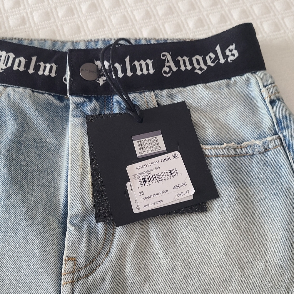 Palm Angels Denim Shorts